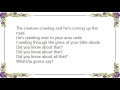 Frank Black - The Creature Crawling Lyrics