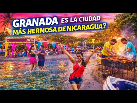 GRANADA es la CIUDAD más HERMOSA en NICARAGUA ? 🩵☀️🏊🏻‍♀️ 🏝️#verano