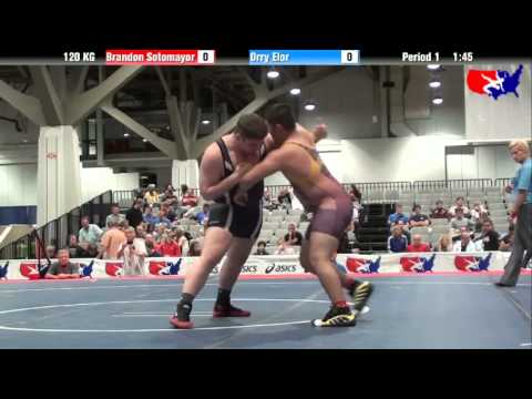 Brandon Sotomayor vs. Orry Elor at 2013 Junior Nationals - FILA - GR