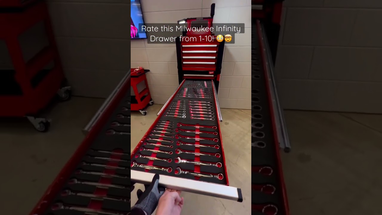 This Milwaukee Infinity Drawer Holds Over 1,000 Tools… 😳🤯 OG Video by: @pamalie98 👍 #shorts