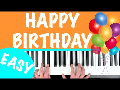 HAPPY BIRTHDAY - Easy Piano Tutorial With Chords