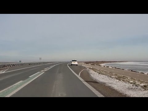 Dashcam Beelden Lelystad: N307 Houtribdijk / Markerwaarddijk 》Enkhuizen Stationsplein.