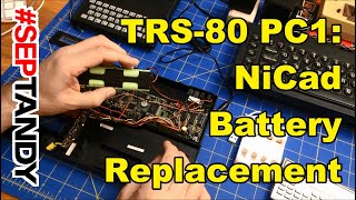 Creating a Removable Rechargeable Battery Pack for TRS-80 PC1 Printer Interface - #SepTandy