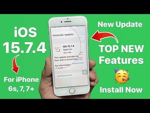 iOS 15.7.4 New Update for Old iPhone's 6s, 7, 7+ || iOS 15.7.4 Top New Features - Install Now