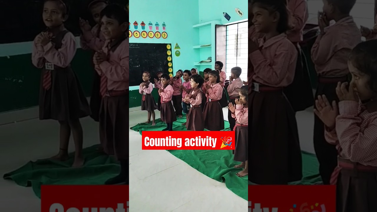 counting activity through clapping#learning #counting #primaryschool #class1st