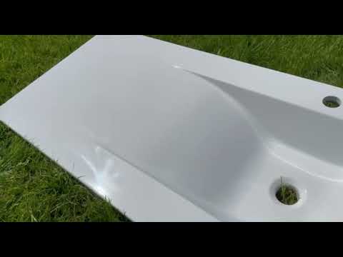 Напольная тумба под стиральную машину правая 100 см Каролина Snail Феникс - фото 1 - id-p2132236924