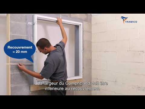 Joint d'étanchéité - bande adhésive pour menuiserie - Compriband® TRS TRAMICO