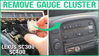 Lexus SC300 SC400 DIY How to easily remove gauge cluster, climate, and ecu | Updated 2025 DIY Guide