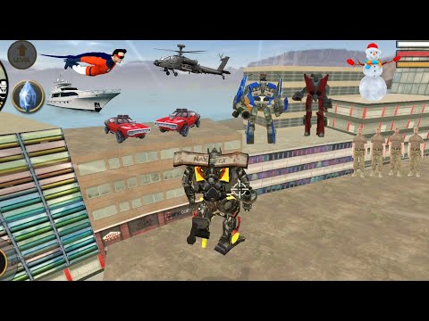 Vegas Crime Simulator (Transformer Fight on Building)Transformer Damage Robots - Android Gameplay HD