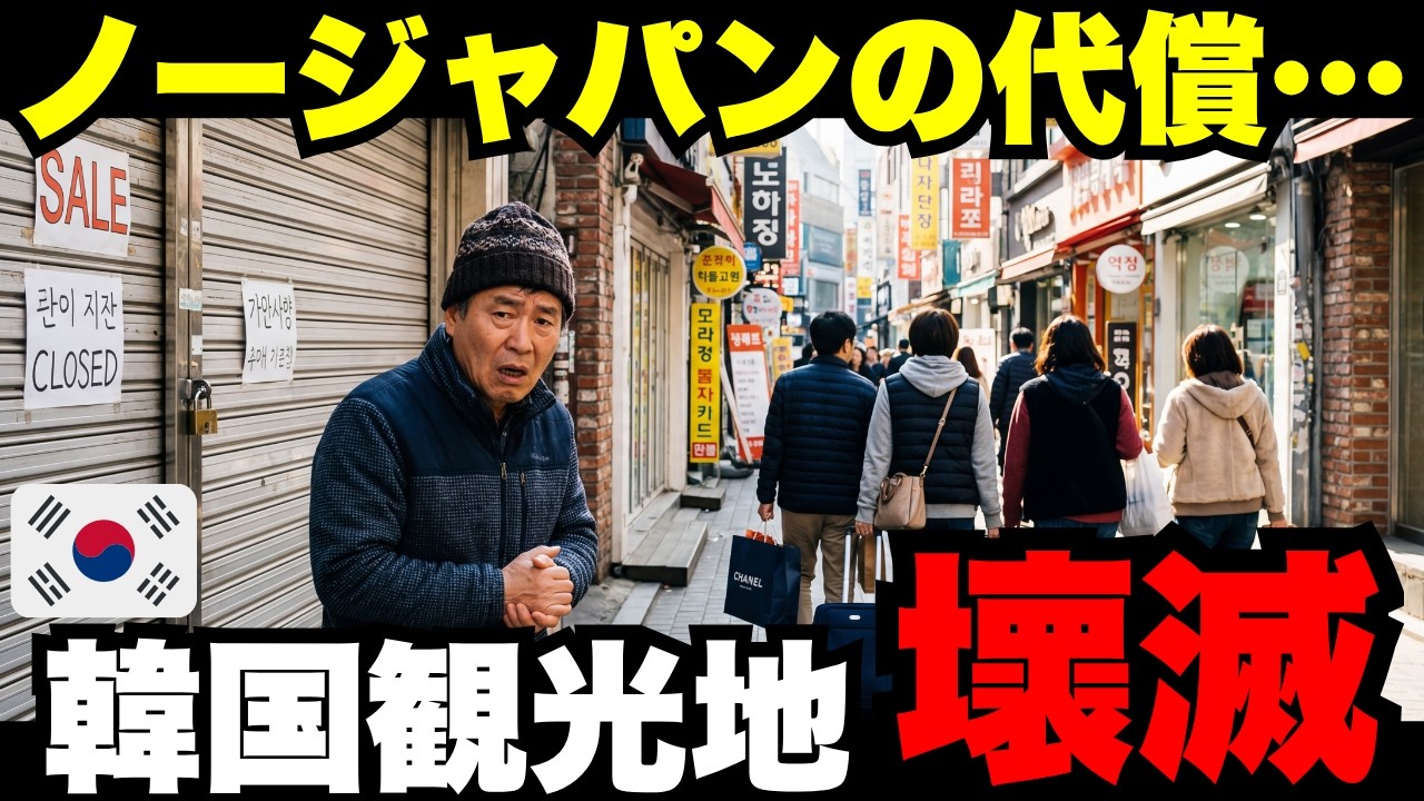 韓国「ノージャパン！」→日本「了解」→観光地がゴーストタウン化した真相がヤバい！【海外の反応】