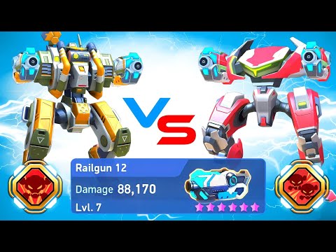 Railgun 12 with Stalker & Orion - Mech Arena - New Weapon