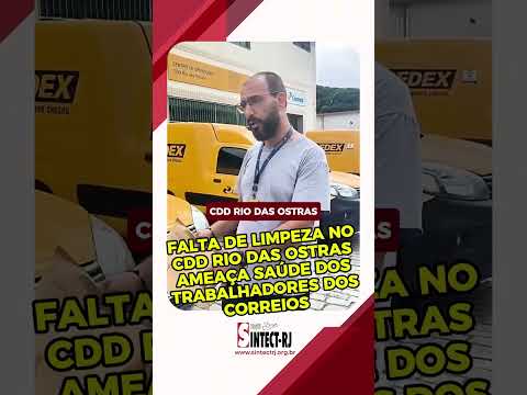 Falta de limpeza no CDD Rio das Ostras ameaça saúde dos trabalhadores dos Correios