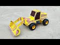 How To Make JCB Bulldozer At Home From Matchbox Diy Mini Backhoe Loader Smallest JCB Toy