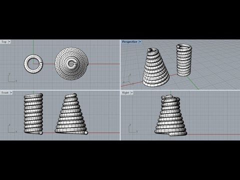 Mastering Helix and Spiral Commands in Rhino 3D: Step-by-Step Tutorial"