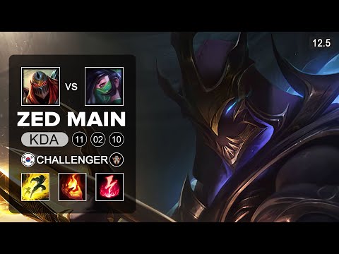 Zed Mid vs Akali - KR Challenger - Season 12 Patch 12.5
