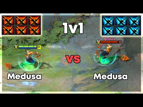 6x Sange & Yasha Medusa vs 6x Yasha & Kaya Medusa | Level 30 Dota 2 1v1 | Who Will Win?