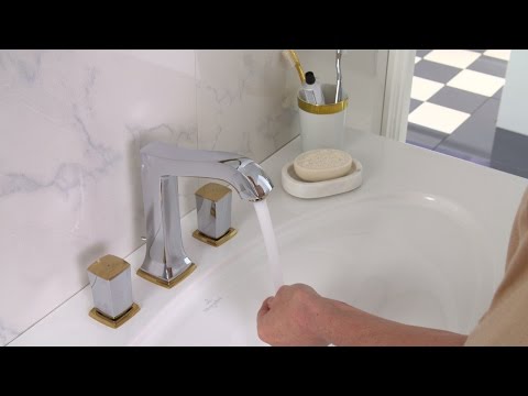 Lifestyle: 3-hole basin mixer 160 with zero handles and pop-up waste set 1