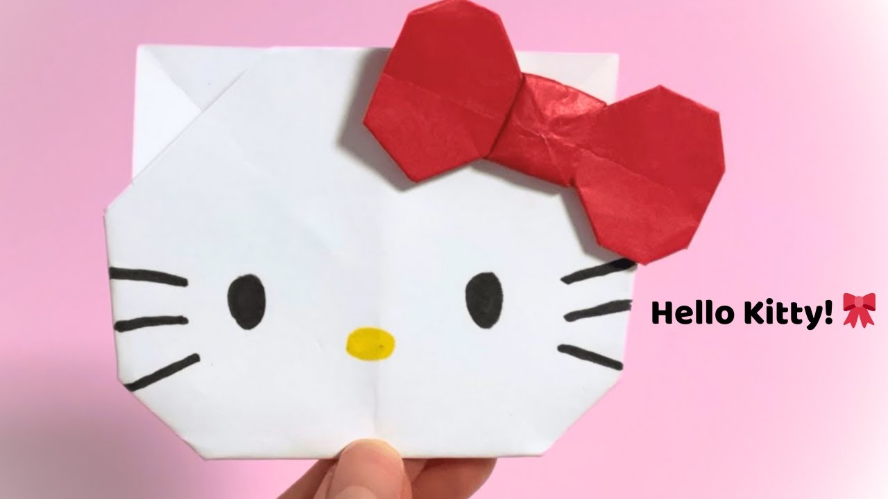 Hello Kitty Origami 🎀 | Cute & Easy Sanrio Paper Craft for Kids