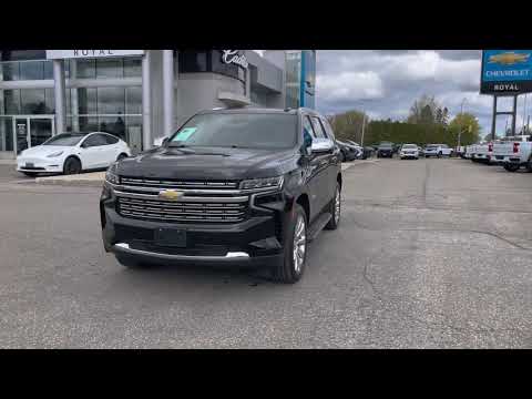 2023 Chevrolet Tahoe 4WD 4dr Premier in Black for sale at Royal Chevrolet in Orangeville, ON