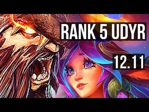 UDYR vs LILLIA (JNG) | 5/0/5, Rank 5 Udyr, 900+ games | EUW Grandmaster | 12.11