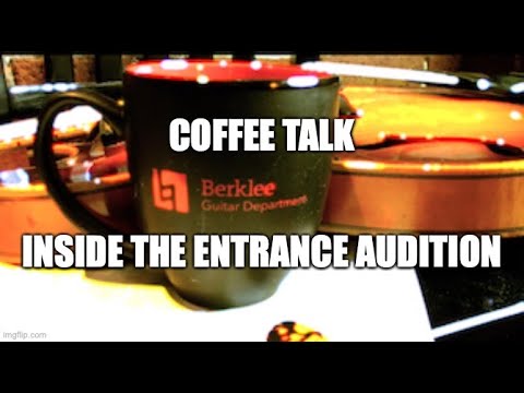 Special Edition Coffee Talk: "Inside the Entrance Audition"
