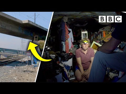 Living in a bridge: Homeless in L.A. | The Americas with Simon Reeve - BBC