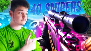 40 JOUEURS UNIQUEMENT AU SNIPER EN RÉSURGENCE ! ( C'est incroyable )