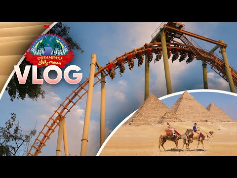 We Went to Egypt's Largest Theme Park Next to the PYRAMIDS! Coastin' the Desert Ep. 17