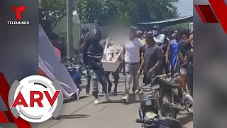 Pasean un cadáver en calles de República Dominicana | Al Rojo Vivo | Telemundo