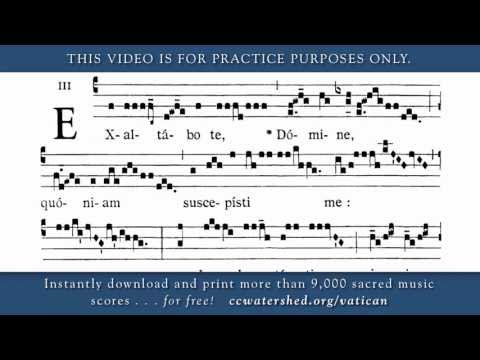 GRADUAL, 10th Sunday Ordinary Time, Exaltabo Te Domine Quoniam Suscepisti Me