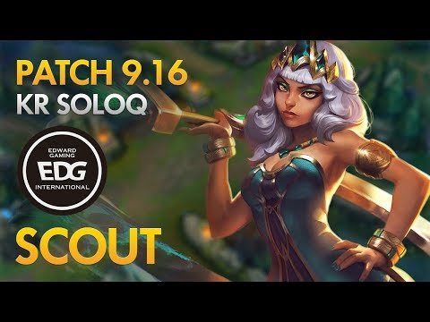 EDward Gaming Scout - Qiyana Mid Lane - KDA 23/3/10
