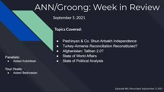 Pashinyan Shuns NK | TARC 2.0 | Taliban 2.0 | World Affairs & Pol Analysis | Ep #88 - Sep 5, 2021
