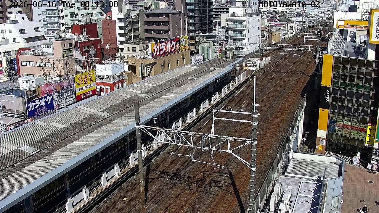 Live webcam view of Moto-Yawata Station Trainspotting