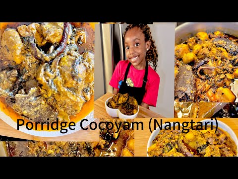 "How to cook Porridge Cocoyam (“Nangtari”Turning cocoyam):A Flavourful Dish from Cameroon, “Ngie”