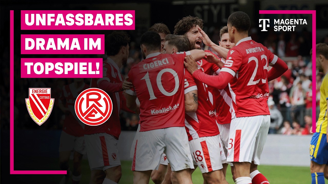 Energie Cottbus vs Rot Weiss Essen Highlights