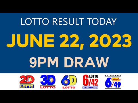 [Thursday] Lotto Result Today JUNE 22 2023 9pm Ez2 Swertres 2D 3D 6D 6/42 6/49 PCSO