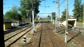 preview picture of video 'Katowice - Mysłowice z tyłu pociągu TLK Dolnoślązak'