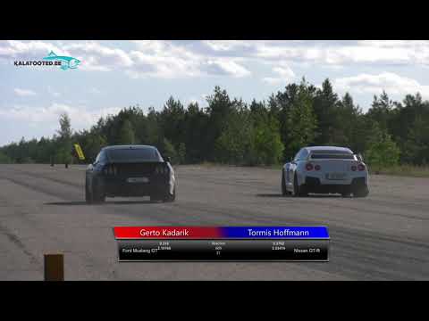 Gerto Kadarik - Ford Mustang GT vs Tormis Hoffmann - Nissan GT-R. Drag race @ RaceWars2019