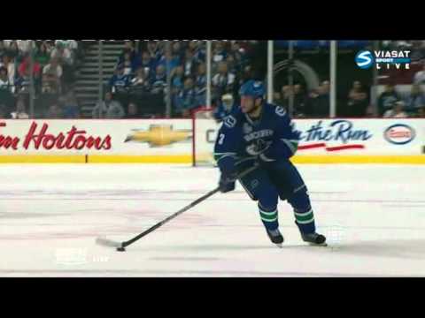 Christopher Higgins HITS Zdeno Chara (Bruins & Canucks) NHL, June 15, 2011