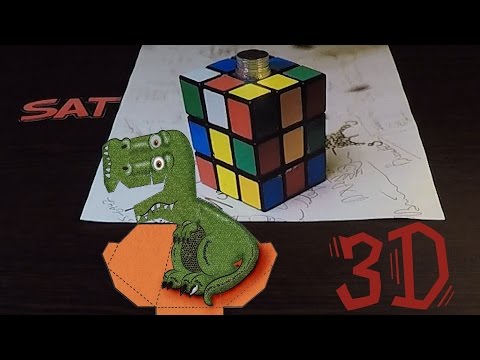 Best 3d illusions trick 2017 - Amazing Mind Blowing Optical Illusions