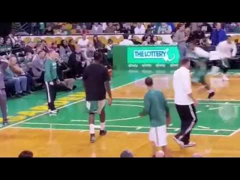 bulked up Jeff Green at Celtics practice