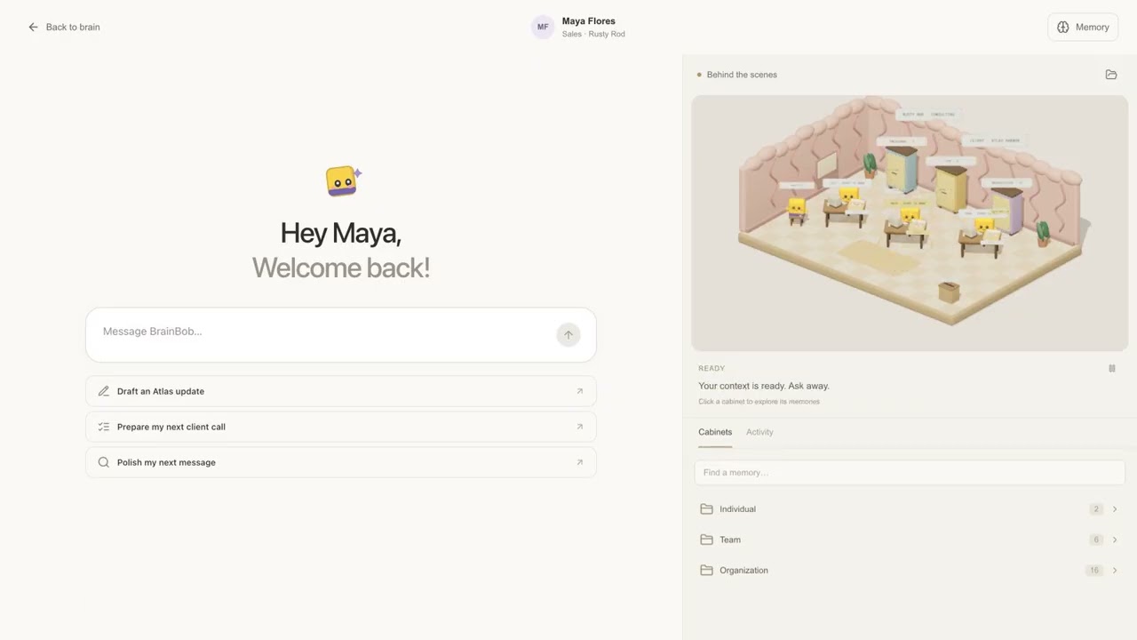 BrainBob - Shared Memory project preview