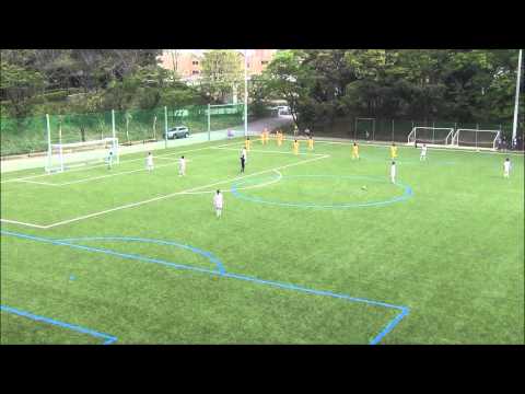 4/25（土） KSL VONDS市原FC vs FC KOREA 1得点目 9 宮内 亨