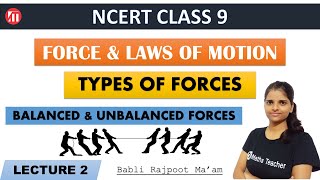 Balanced and Unbalanced Forces | Force & Laws of Motion | Chapter 9 Class 9 Physics