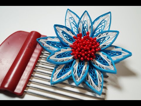 CREATE Stunning Quilling Flowers with ONE Simple Tool - quilling comb