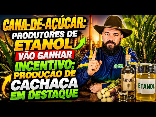Cana-de-açúcar: Produtores de etanol vão ganhar incentivo; produção de cachaça em destaque.