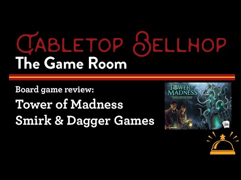 Tower of Madness Review, a board game from Smirk & Dagger that mashes Cthulhu with Kerplunk.