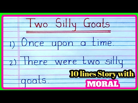 10 lines story on two silly goats | Two silly goats story | Moral story | Stories for kids