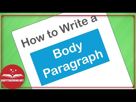Body Paragraph of an Informative Text | EasyTeaching