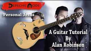 How to Play: Personal Jesus by Depeche Mode acoustically (Ft. my son Jason on lead etc.)